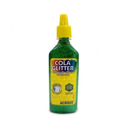 COLA ACRILEX GLITER 23GR VERDE