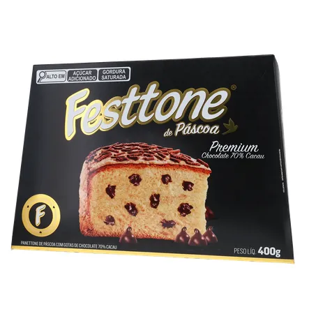 Panettone de Páscoa Festtone Chocolate 70 Cacau 400G 360-1
