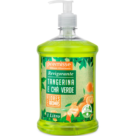 Sabonete Líquido Premisse 1 Litro - Tangerina e Chá-Verde - Pump