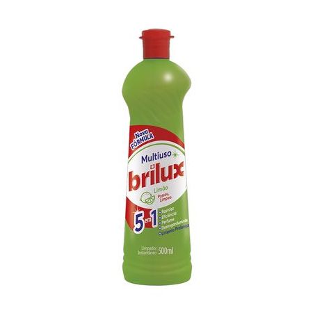 Limpador Multiuso Brilux 4 em 1 Limão Embalagem 500ml