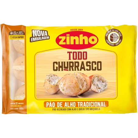 Pão de Alho Zinho 300g - Bolinha - Tradicional
