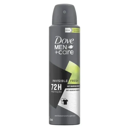 Antitranspirante Aerossol Dove Men + Care Invisible Fresh  Frasco Spray 150ml
