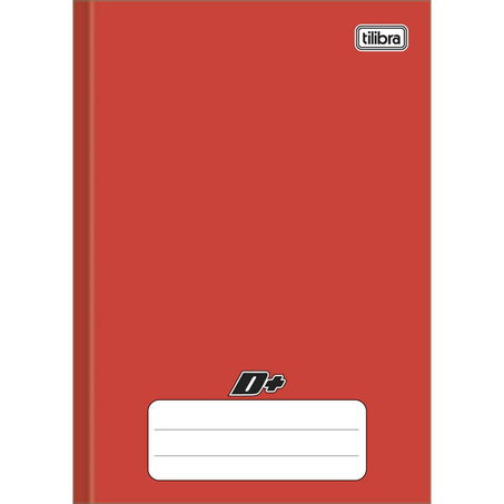 Caderno Brochura Mais Tilibra 1/4 - 96 Folhas - Vermelho - Capa Dura