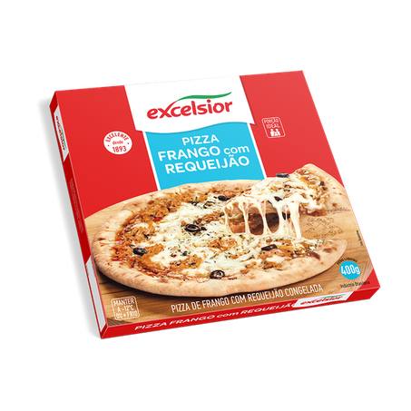 Pizza excelsior 400g frango requeijão
