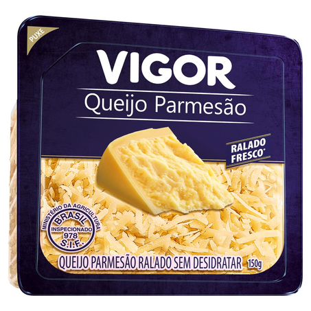 Queijo Ralado Vigor 150g - Parmesão - Fresco
