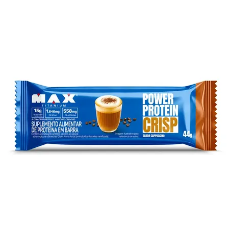 Barra power protein max titanium 44gr cappuccino