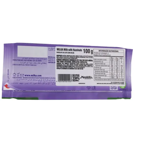 Barra de Chocolate Hazelnut Milka Avelã 100G 360-17