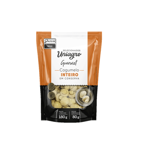 Cogumelo Uniagro inteiro sache 80g