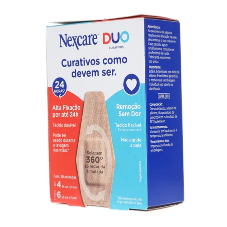 Curativo nexcare duo tamanhos diferentes caixa c-10unid 360-4