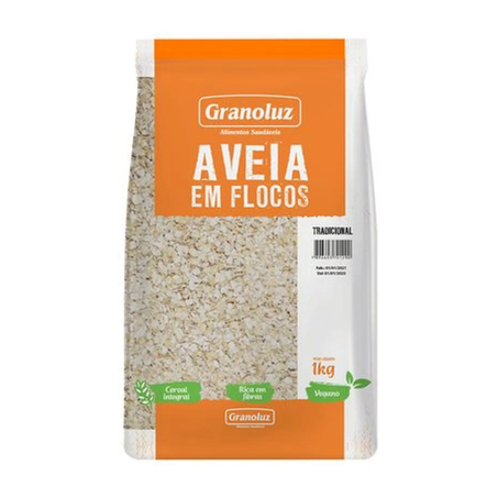 AVEIA FLOCOS GRANOLUZ 1KG FINOS