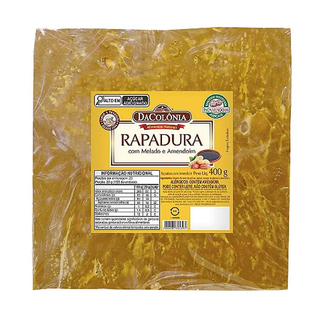 RAPADURA DE AMENDOIM DA COLÔNIA COM MELADO 400G