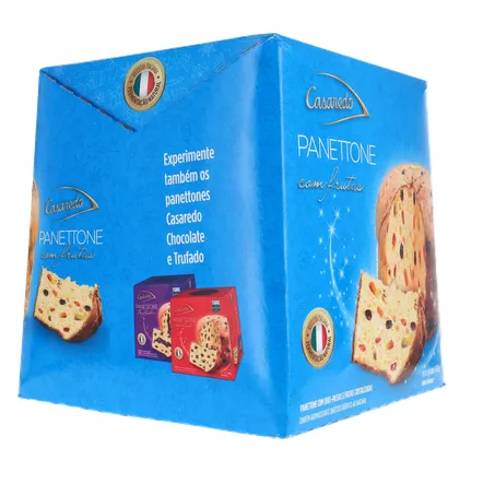 PANETTONE CASAREDO COM FRUTAS CRISTALIZADAS CAIXA 400G 360-13