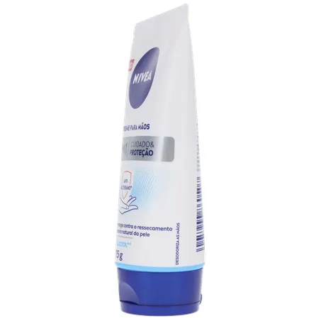 Creme hidratante nivea para mãos antibacteriano 3 em 1 bisnaga 75g 360-7