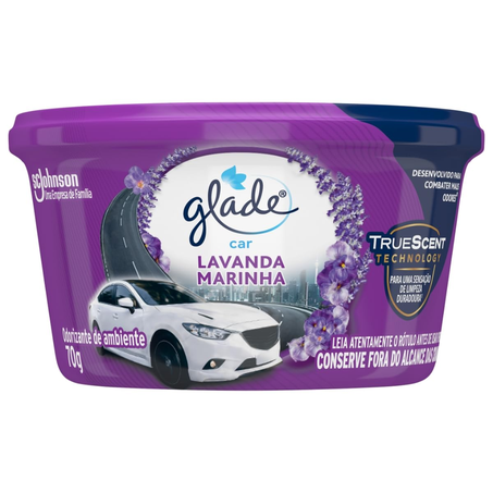 Purificador ambiente gel car glade lavanda marinha 70g