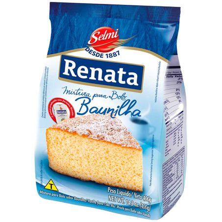 Mistura para bolo renata baunilha 400g un