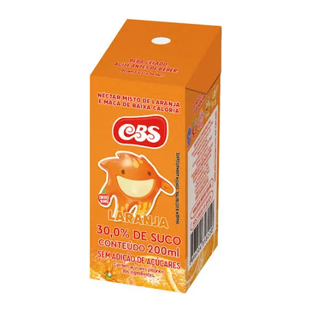 Nectar Cbs Mais Suco Laranja TP 200ml 