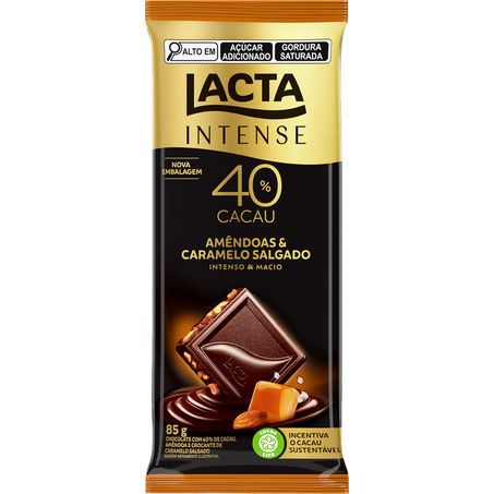 Chocolate barra lacta intense 40%cacau a