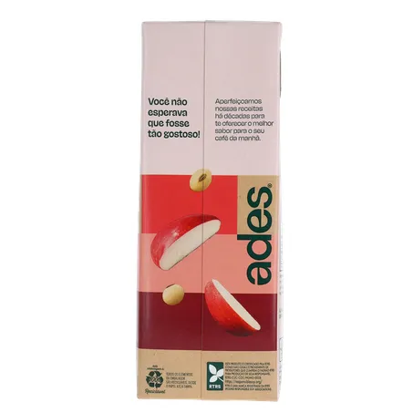 Bebida Base Soja Ades Frutas Maça 1l 360-2