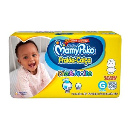 FRALDA CALCA MAMYPOKO DIA&N G 30UN AM/MEG