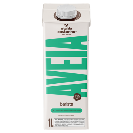 Alimento barista aveia a tal da castanha 1l