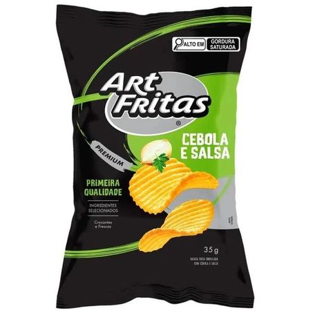 Batata chips art fritas cebola e salsa 35g