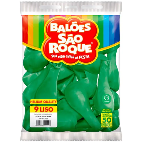 BEXIGA LISO VERDE N9 C/50UN
