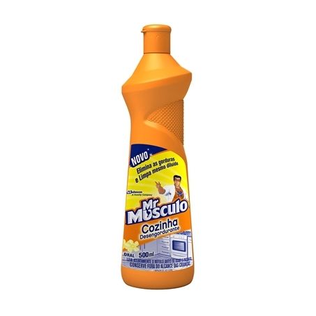 Desengordurante mr muscuol cozinha floral squeeze 500ml
