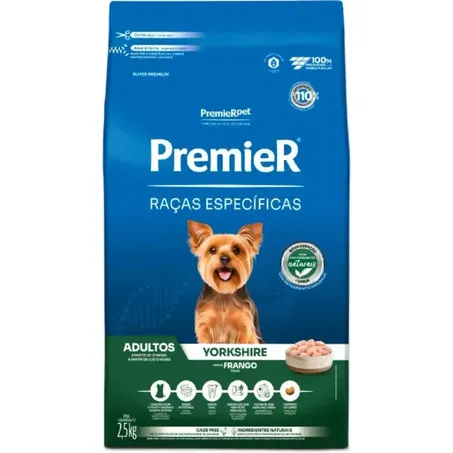 Ração Premier Raças Específicas Yorkshire para Cães Adultos 2,5Kg
