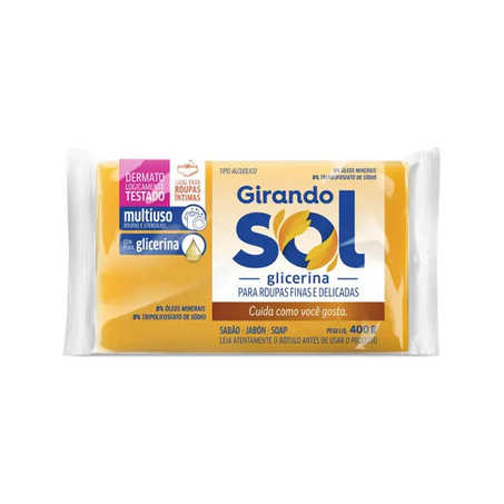 Sabao barra girando sol tradicional 400g*