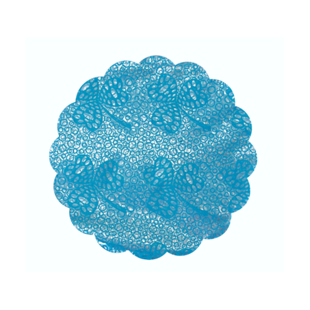 Fundo doce confesta renda azul 11cm c/100