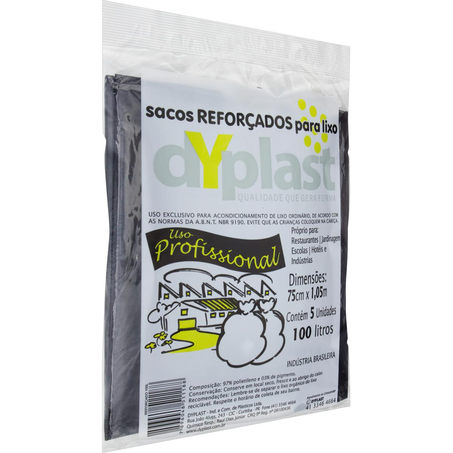 Saco para Lixo Dyplast 100 Litros - Reforçado