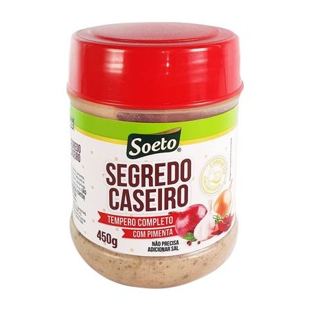 TEMPERO SOETO 450G SEGREDO CASEIRO C/PIMENTA 
