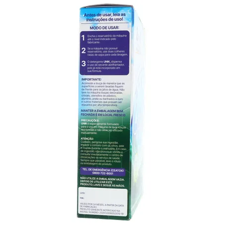Detergente em Pó Unik Para Máquina de Lavar Louça Limão Embalagem 1KG 360-28