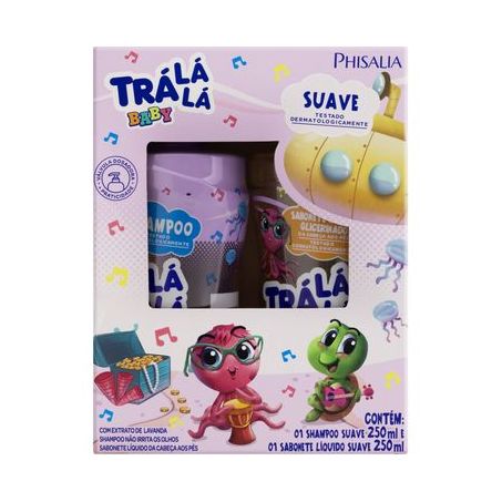 Kit Sabonete Liquido/Shampoo Tra Lá Lá Suave