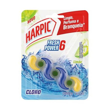 BLOCO SANIT.HARPIC F.POWER 39GR LIMAO