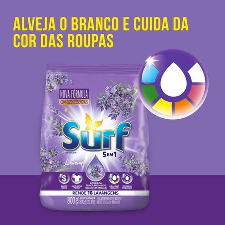 Sabão Em Pó Surf Lavanda 800g 360-3