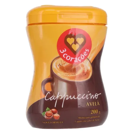 Cappuccino 3 Corações Avelã Pt 200g 360-34