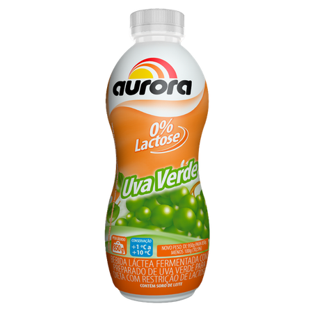 Bebida lactea aurora uva verde zero lactose 850g