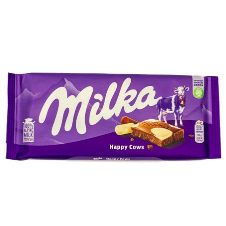 BARRA CHOCOLATE HAPPY COW MILKA 100G