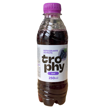 Refrigerante pet 250ml trophy uva