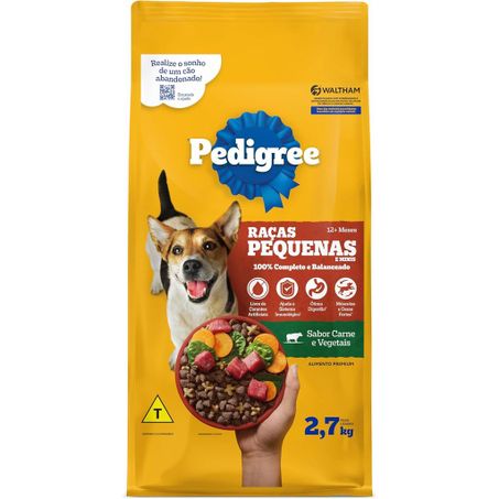 Racao Pedigree 2.7kg Adulto Racas Pequenas