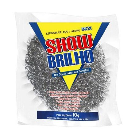 Esponja Aco Inox Show Brilho 