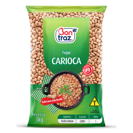 Feijão Bontraz Carioca Tipo 1 1Kg