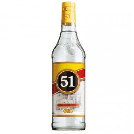 Cana/cachaça 51 vidro 965ml casco gratis