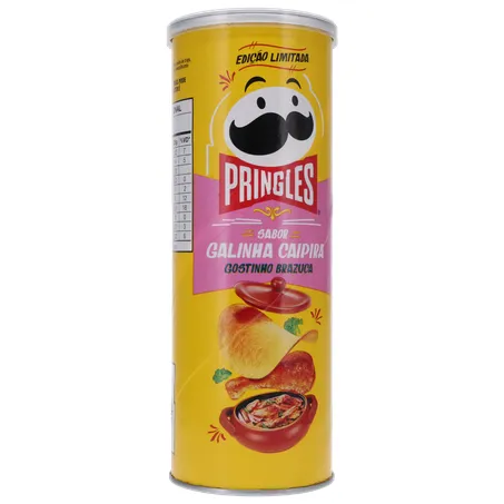 SALGADINHO BATATA PRINGLES GOSTINHO BRAZUCA GALINHA CAIPIRA LATA 100G 360-22