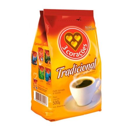 CAFE 3 CORACOES TRAD 500G