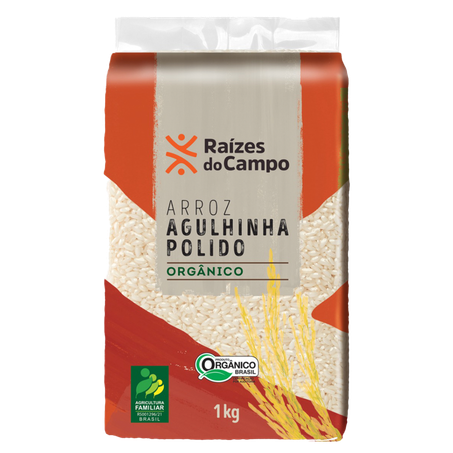 Arroz Agulhinha Raízes do Campo Polido Orgânico 1kg
