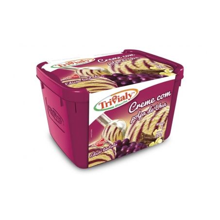 Sorvete trivialy 2l creme/uva