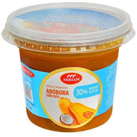 Doce fruta miriam 400g menos acucar abobora