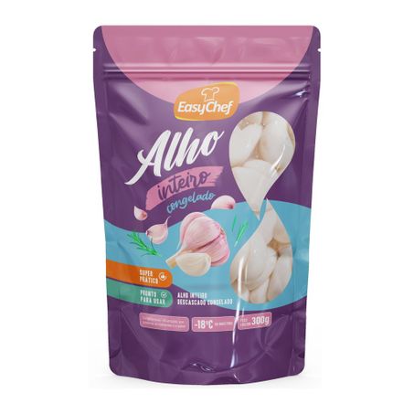 ALHO INTEIRO EASYCHEF DESCASCADO CONGELADO